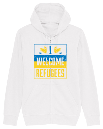 I welcome refugees White