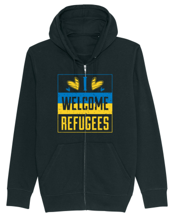 I welcome refugees Black