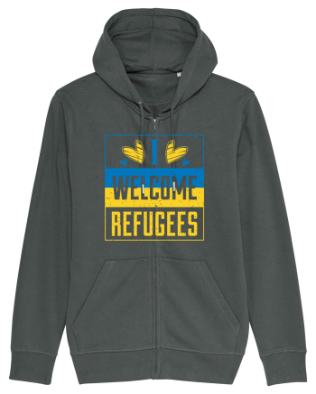 I welcome refugees Anthracite