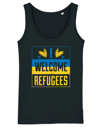 I welcome refugees Black