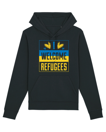 I welcome refugees Black