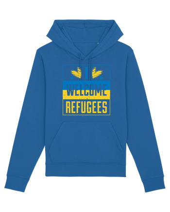 I welcome refugees Royal Blue