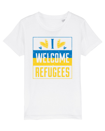 I welcome refugees White