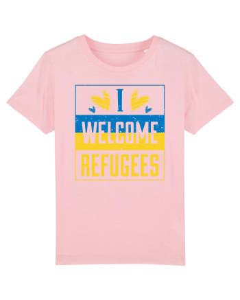 I welcome refugees Cotton Pink