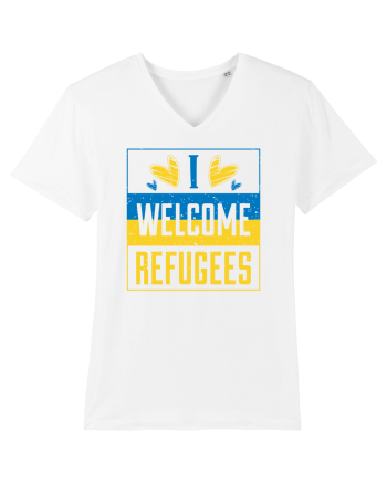 I welcome refugees White