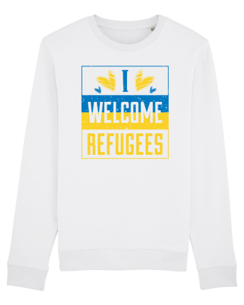 I welcome refugees White