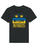 I welcome refugees Tricou mânecă scurtă Unisex Rocker