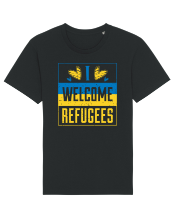 I welcome refugees Black