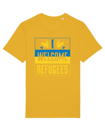 I welcome refugees Spectra Yellow