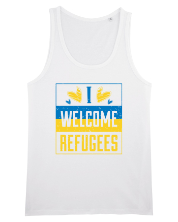 I welcome refugees White