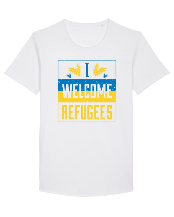 I welcome refugees White
