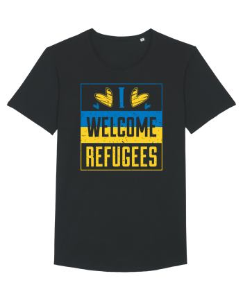 I welcome refugees Black
