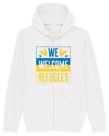 We welcome refugees White