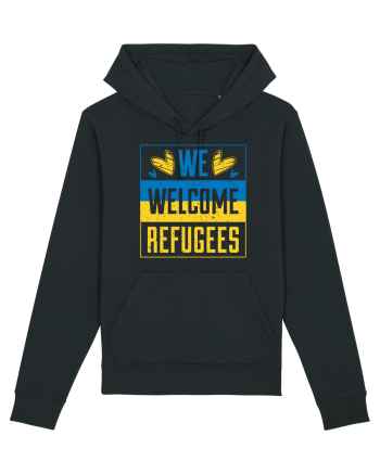 We welcome refugees Black