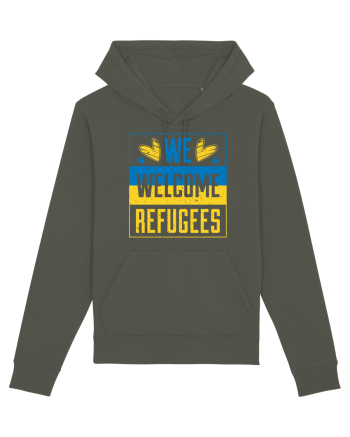 We welcome refugees Khaki
