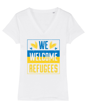 We welcome refugees White