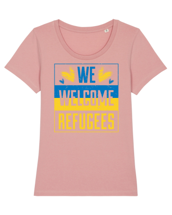 We welcome refugees Canyon Pink