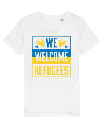 We welcome refugees White