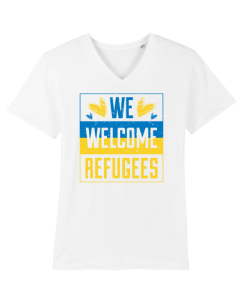 We welcome refugees White