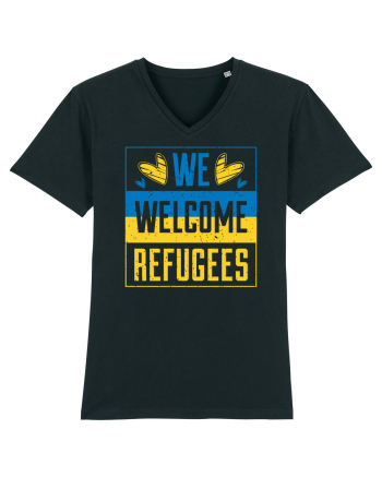 We welcome refugees Black