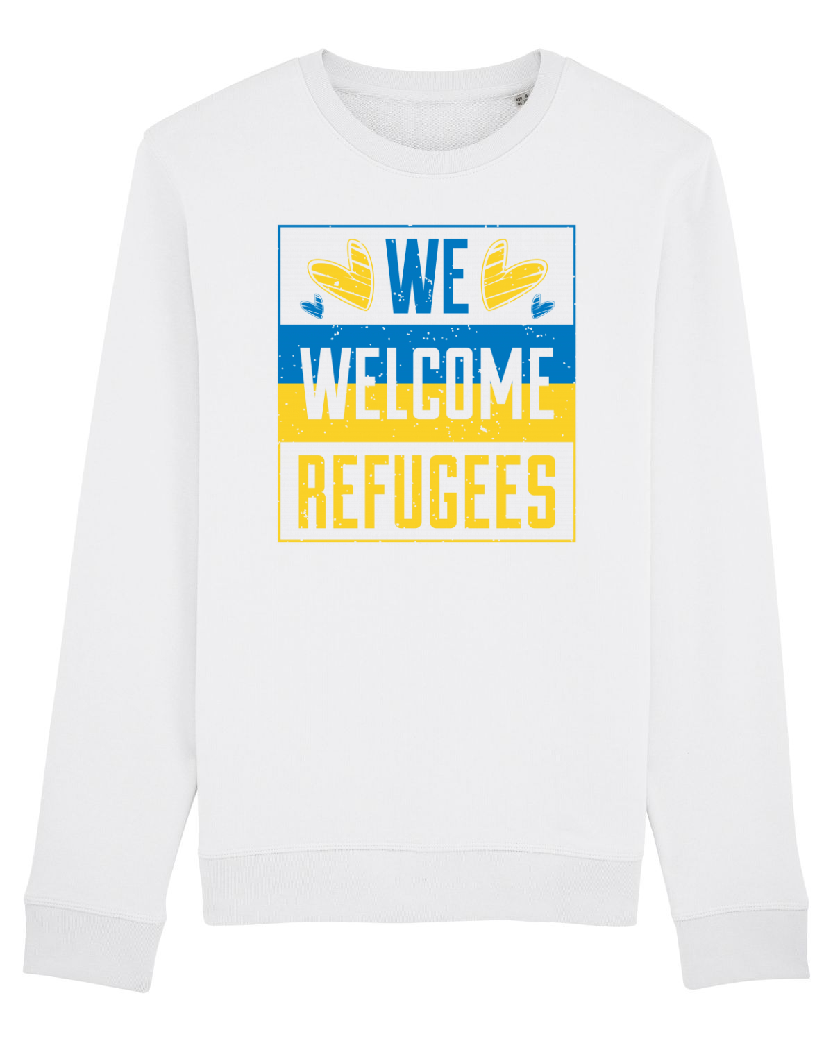 Bluză mânecă lungă Unisex Rise White