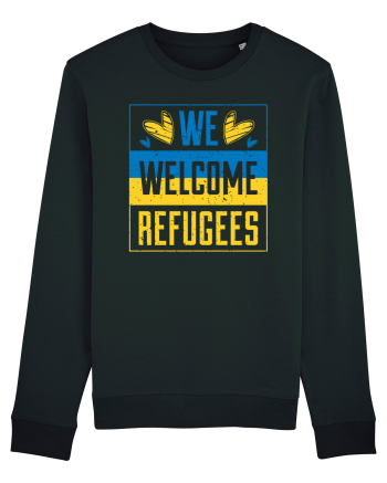 We welcome refugees Black