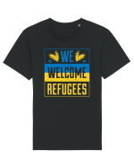 We welcome refugees Tricou mânecă scurtă Unisex Rocker