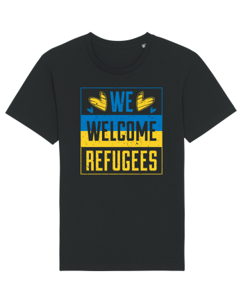 We welcome refugees Black