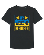 We welcome refugees Tricou mânecă scurtă guler larg Bărbat Skater