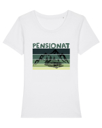 Pensionat / Retired  Tricou mânecă scurtă guler larg fitted Damă Expresser