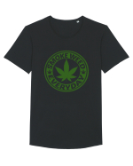 Smoke Weed Everyday Tricou mânecă scurtă guler larg Bărbat Skater