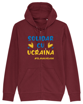 Solidar cu Ucraina Burgundy