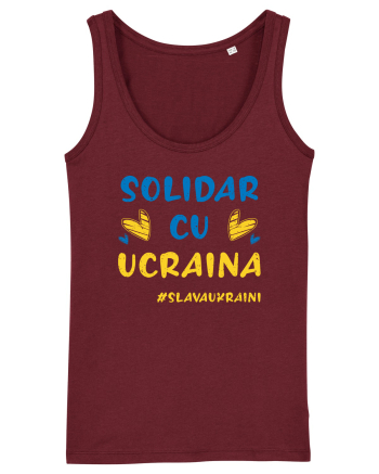 Solidar cu Ucraina Burgundy