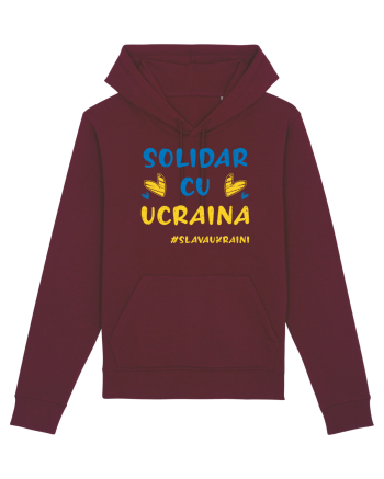 Solidar cu Ucraina Burgundy