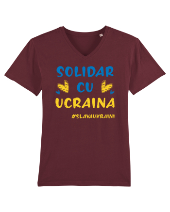 Solidar cu Ucraina Burgundy