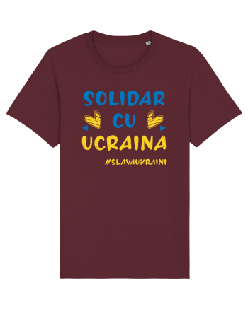 Solidar cu Ucraina Burgundy