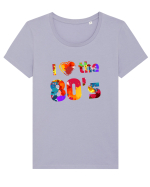 80's Tricou mânecă scurtă guler larg fitted Damă Expresser