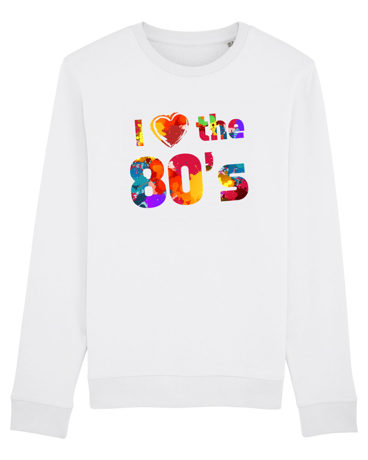 Bluză mânecă lungă Unisex Rise White
