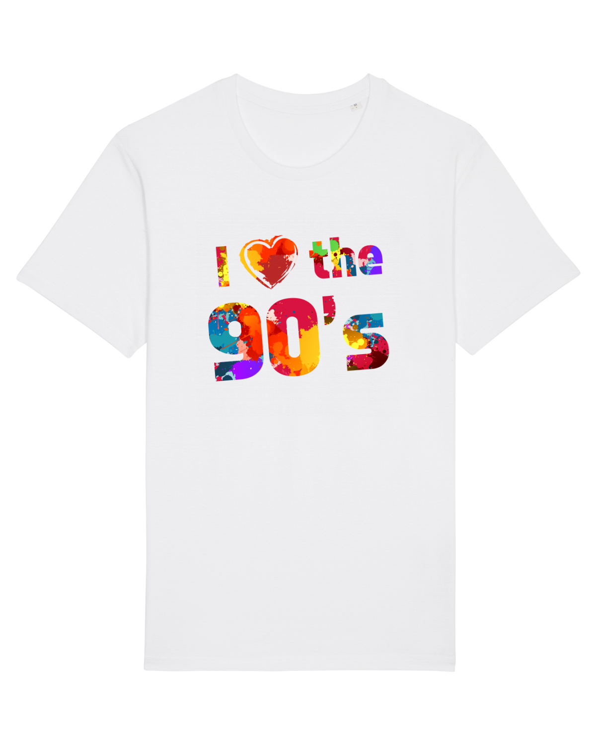 Tricou mânecă scurtă Unisex Rocker White