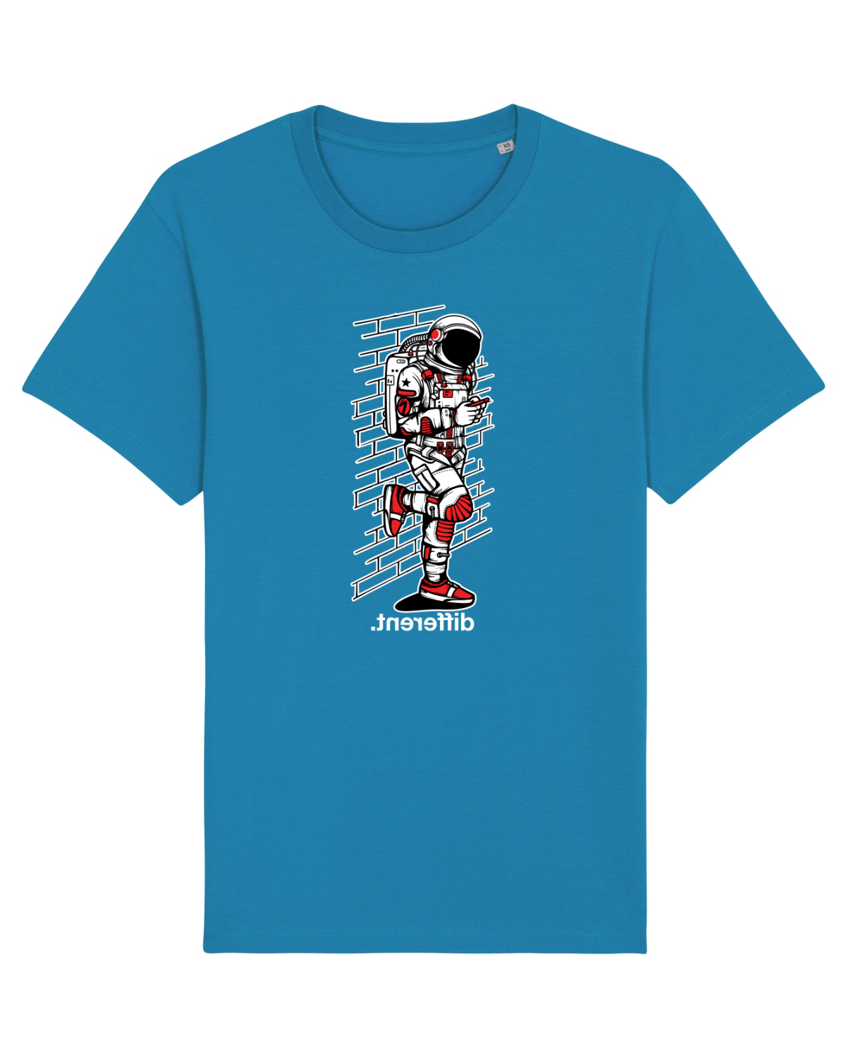 Tricou mânecă scurtă Unisex Rocker Azur
