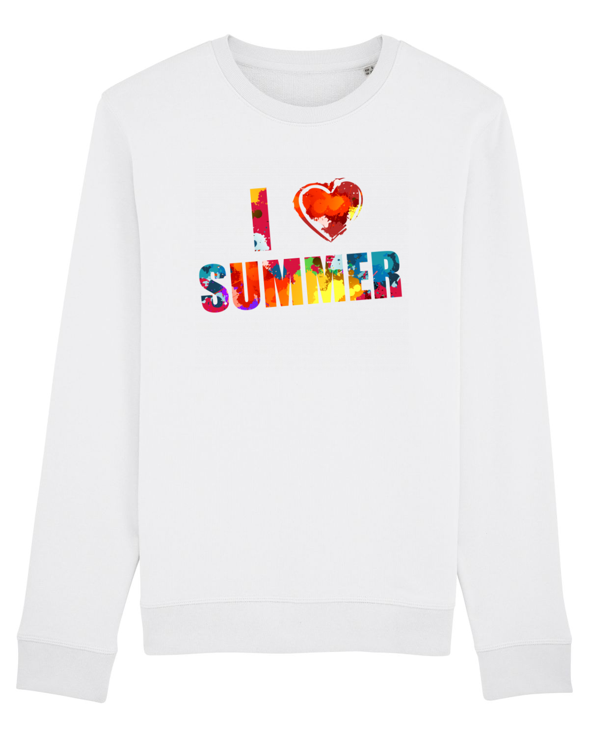 Bluză mânecă lungă Unisex Rise White