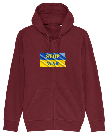 Stop War Burgundy