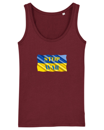 Stop War Burgundy