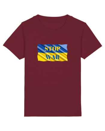 Stop War Burgundy