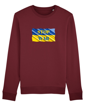 Stop War Burgundy