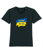 Stop War! Tricou mânecă scurtă guler V Bărbat Presenter