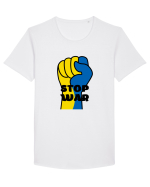 Stop War! 2 Tricou mânecă scurtă guler larg Bărbat Skater
