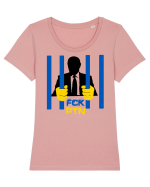 FCK PTN Tricou mânecă scurtă guler larg fitted Damă Expresser