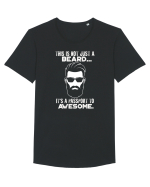 Awesome Beard Tricou mânecă scurtă guler larg Bărbat Skater