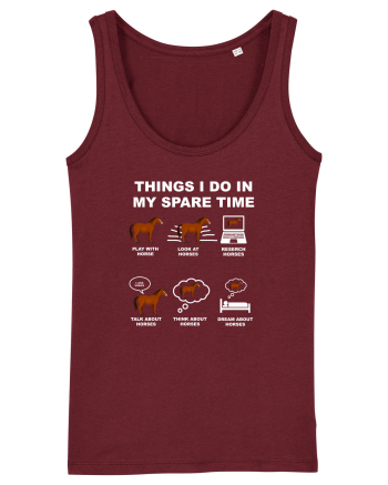 HORSES Burgundy
